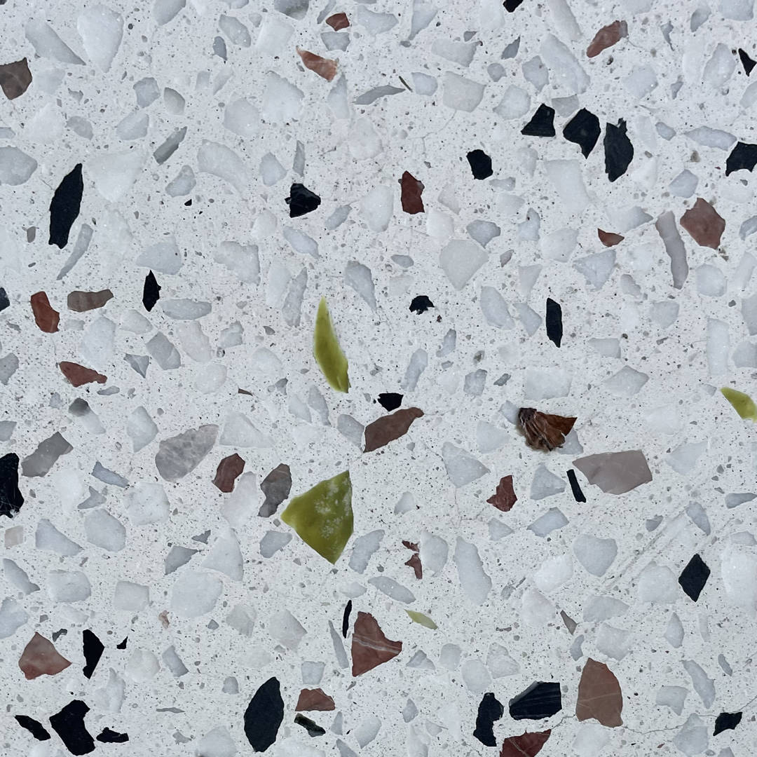 水磨石样板的图片从根本上解决问题,让粗糙污脏的水磨石变得平滑光亮