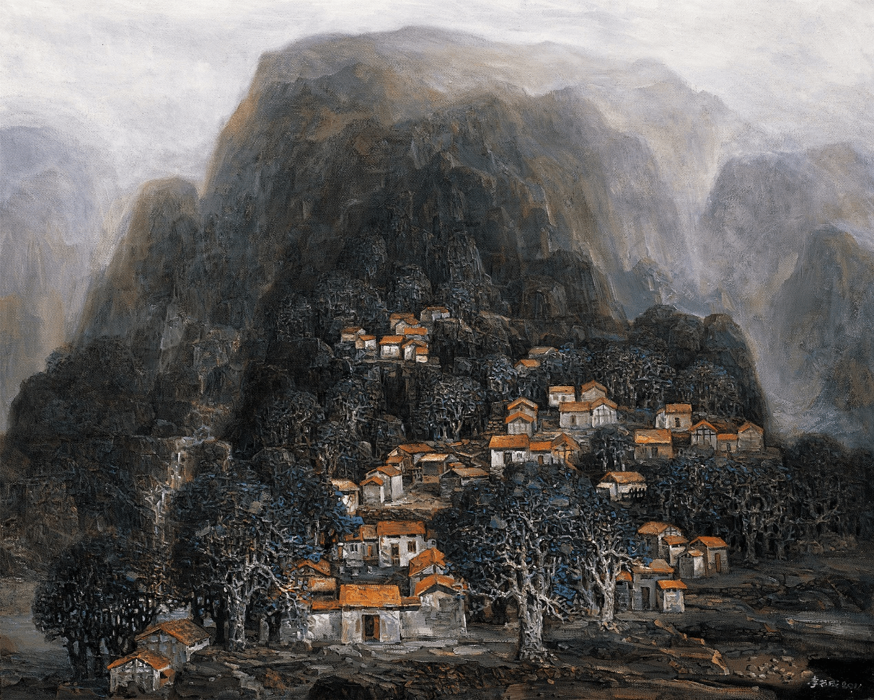 李书成绘画作品展"在中国国家博物馆对公众展出_cm_油画_广东省