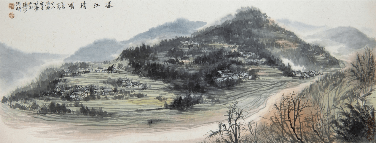 《望江亭》26×67cm 2019年《春过漾江》26×67cm 2019年《云龙桥》26