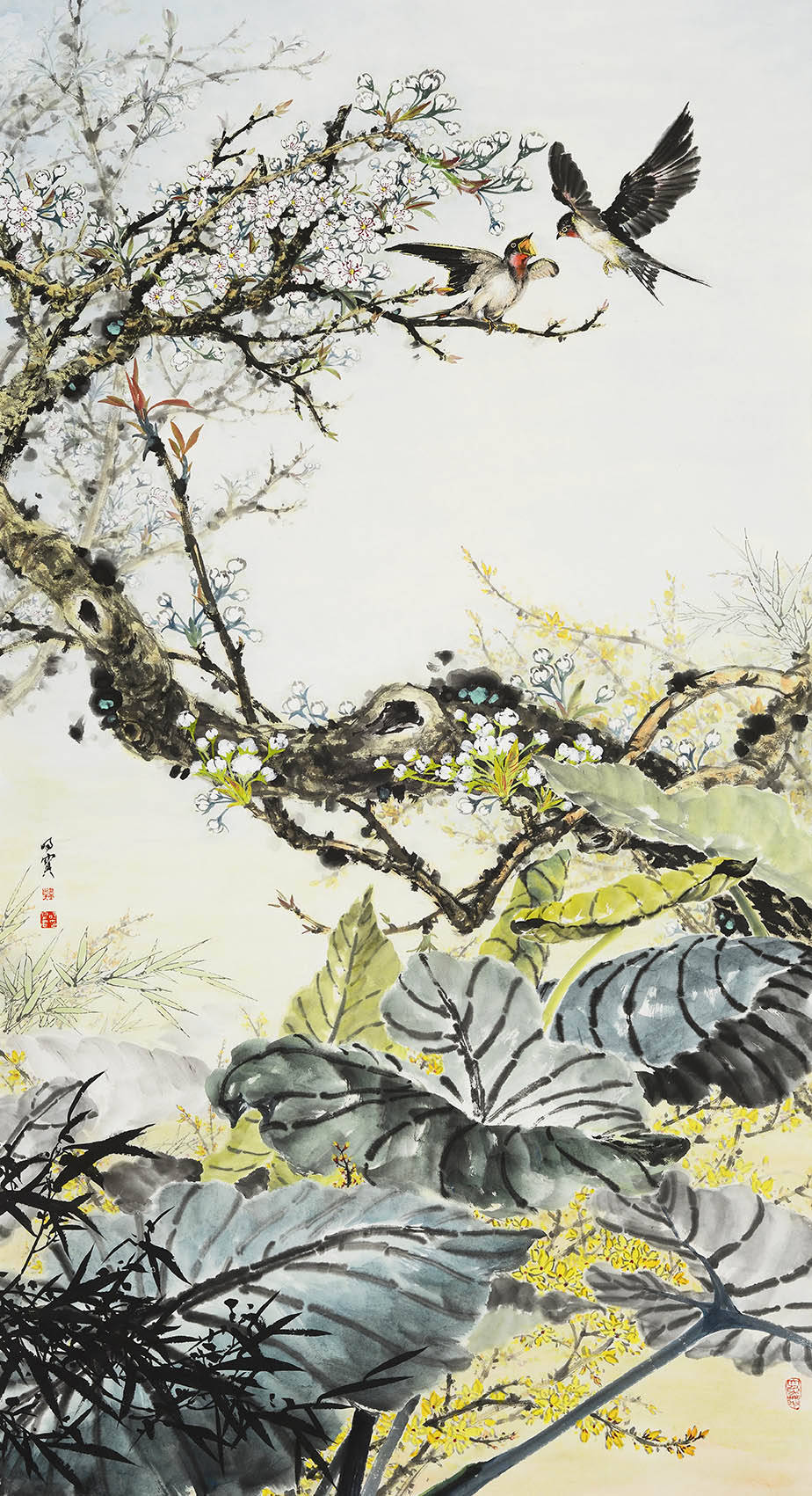 2022年1月20日书画家韩明宝作品《春消息》以680000元成交