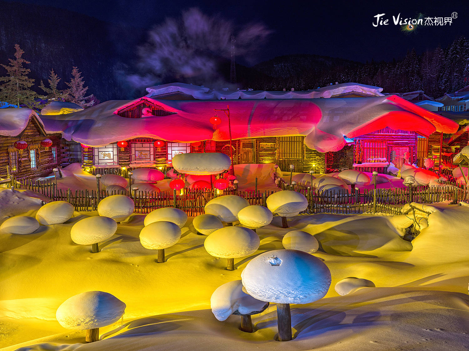 栈道|雪后夜景怎么拍？摄影师给您几点建议 走进最具年味的雪乡聊摄影！