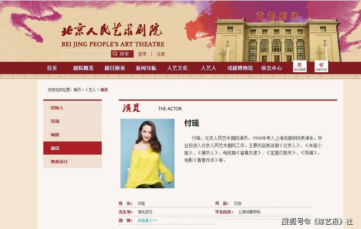 北京人民艺术剧院新竞演员