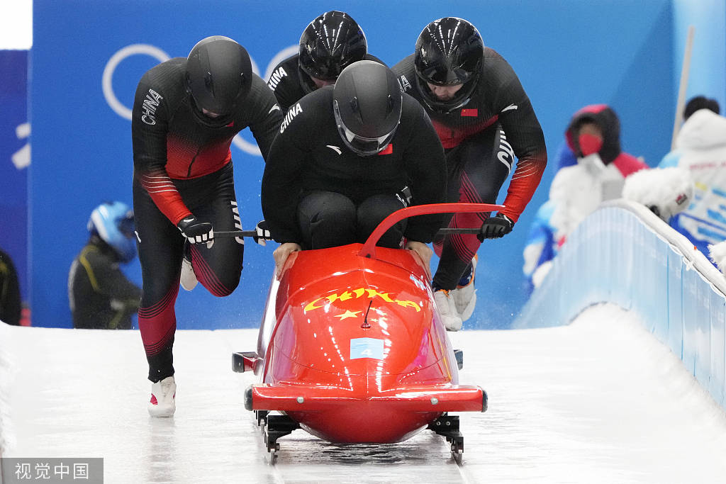 组图雪车运动员训练李纯键孙楷智领衔备战