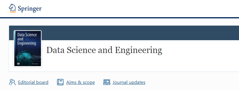 喜报丨中新赛克oceanmind海睿思独家赞助的dse期刊被ei数据库收录 崔斌 Sellis Timos