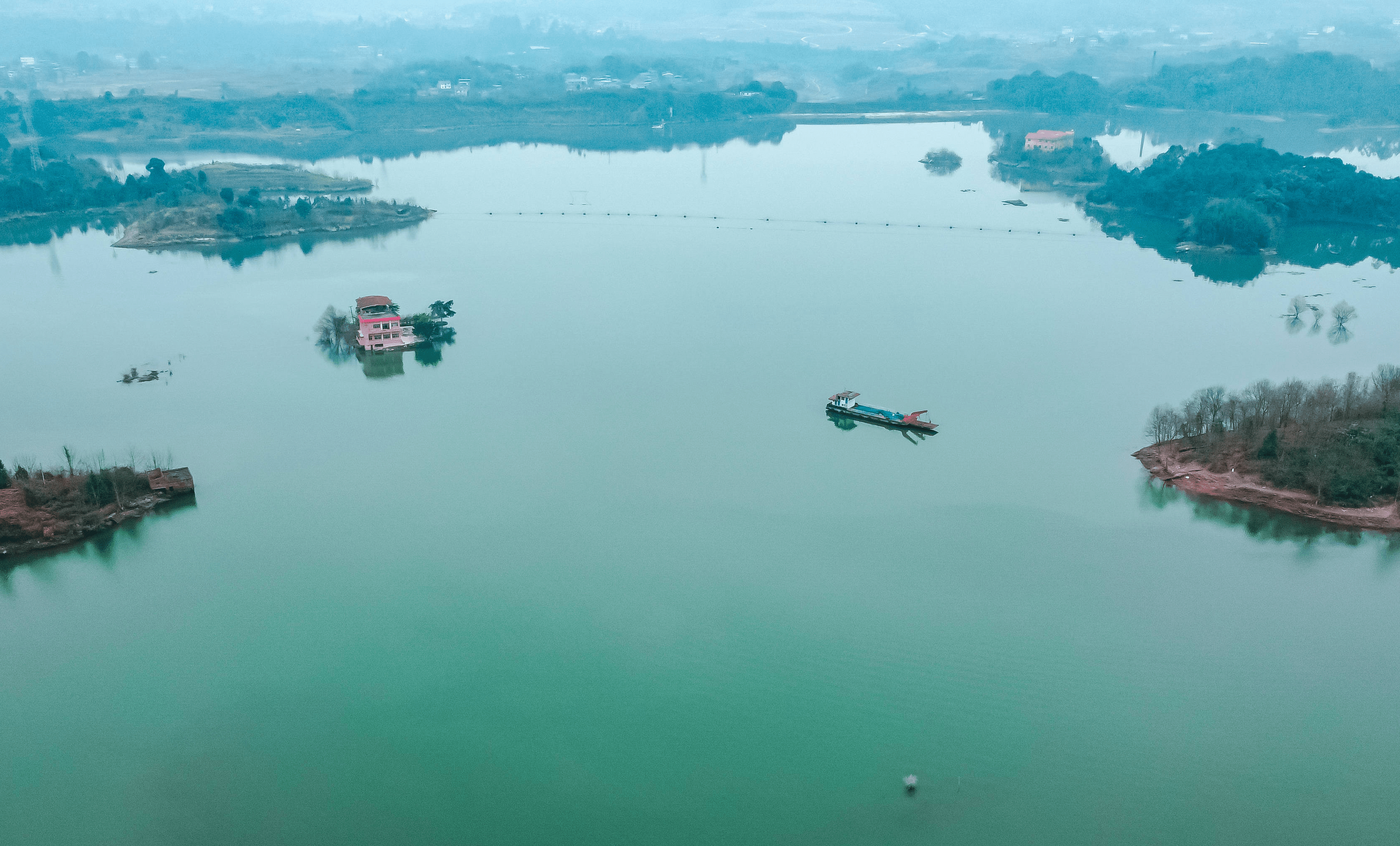 长寿大洪湖景区图片