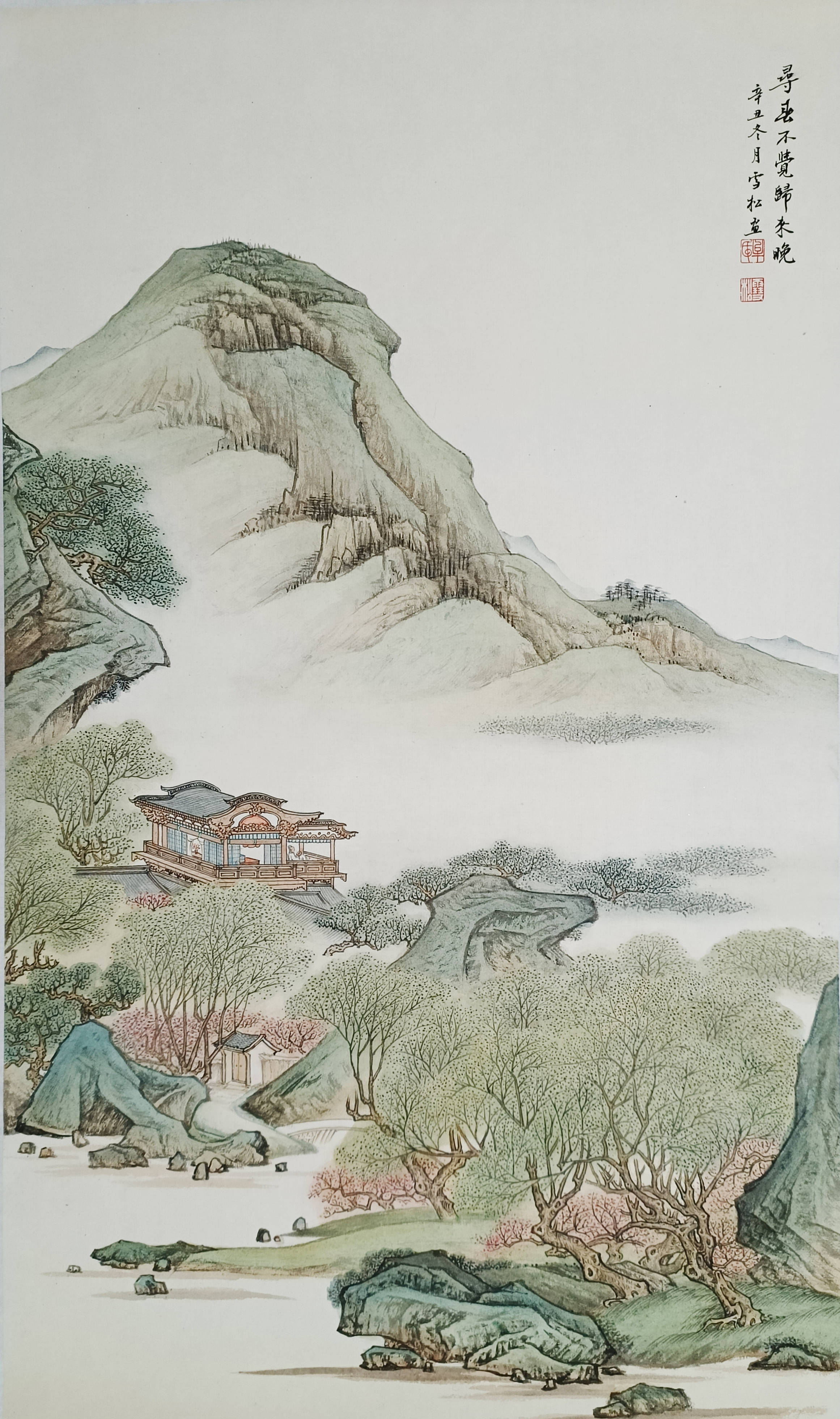 原创中英直播间丨重庆牟雪松界画示范