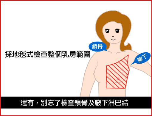 乳房疾病在家自我檢查的步驟及方法20歲就應該開始