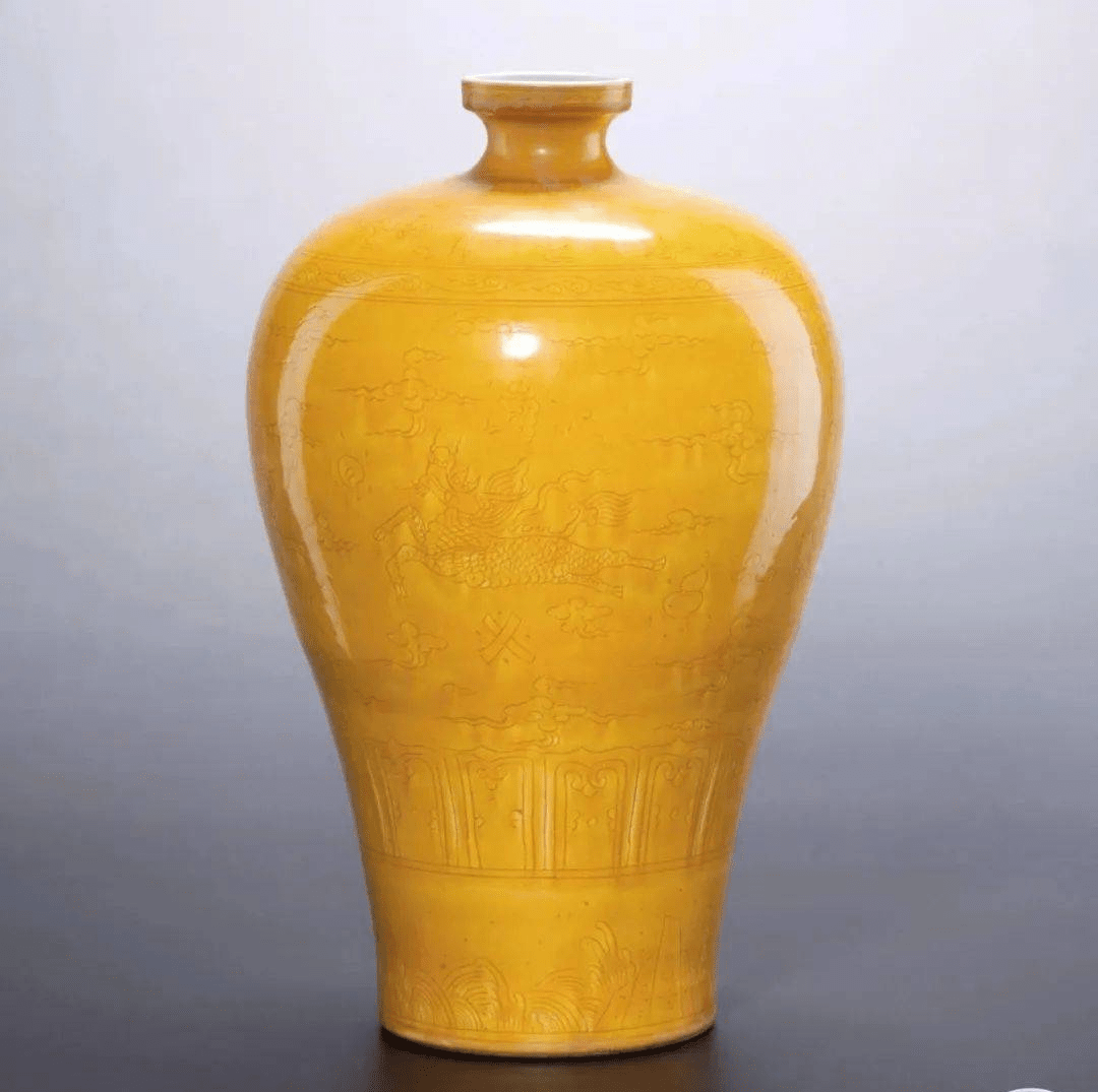 现代黄釉瓷器图片