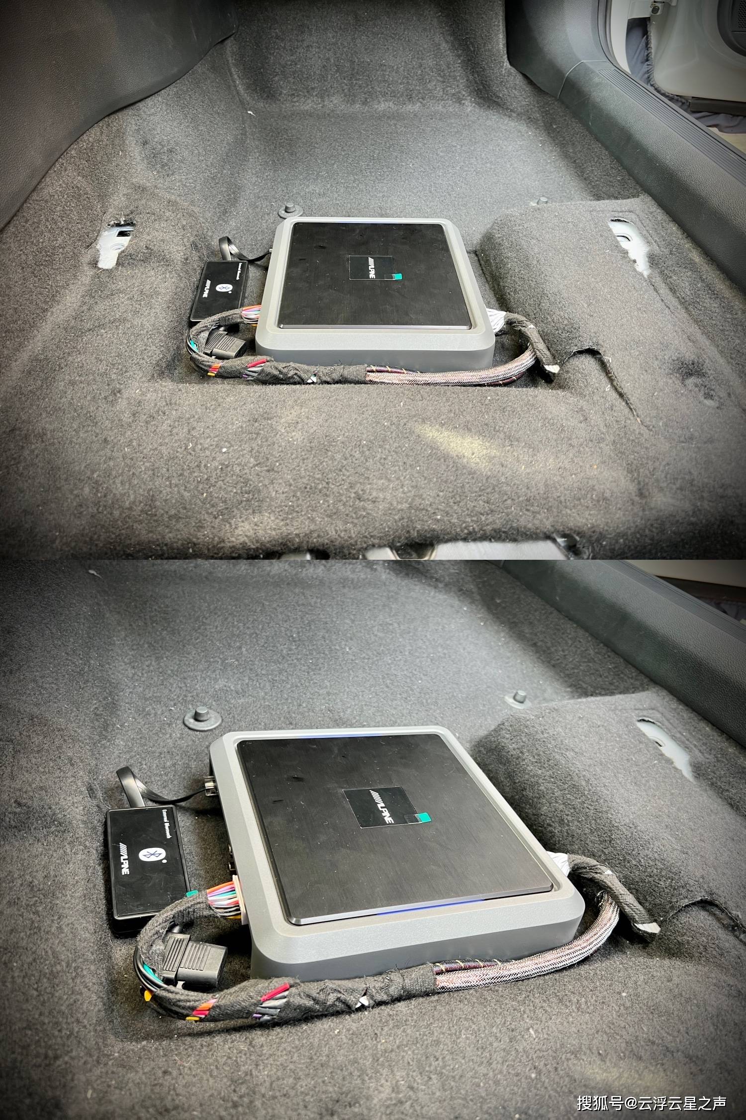 大众探歌升级一台阿尔派r600dsp音频处理器大能底盘隔音云浮云星汽车