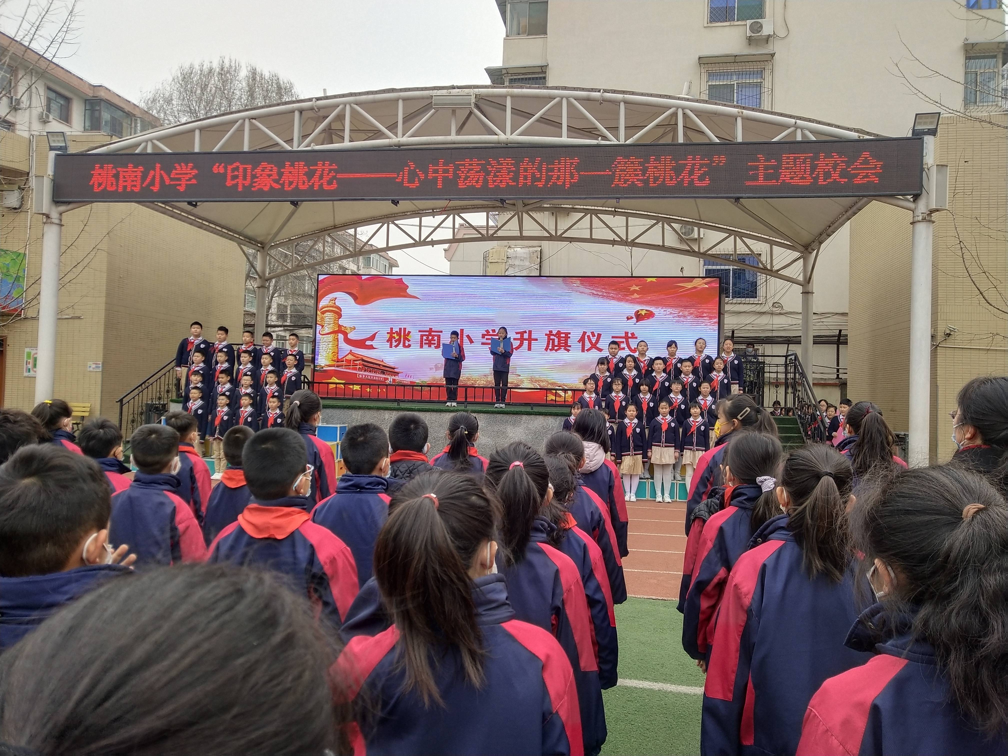 桃花|迎泽区桃南小学诗词朗诵主题校会： 《心中荡漾的那一簇桃花》