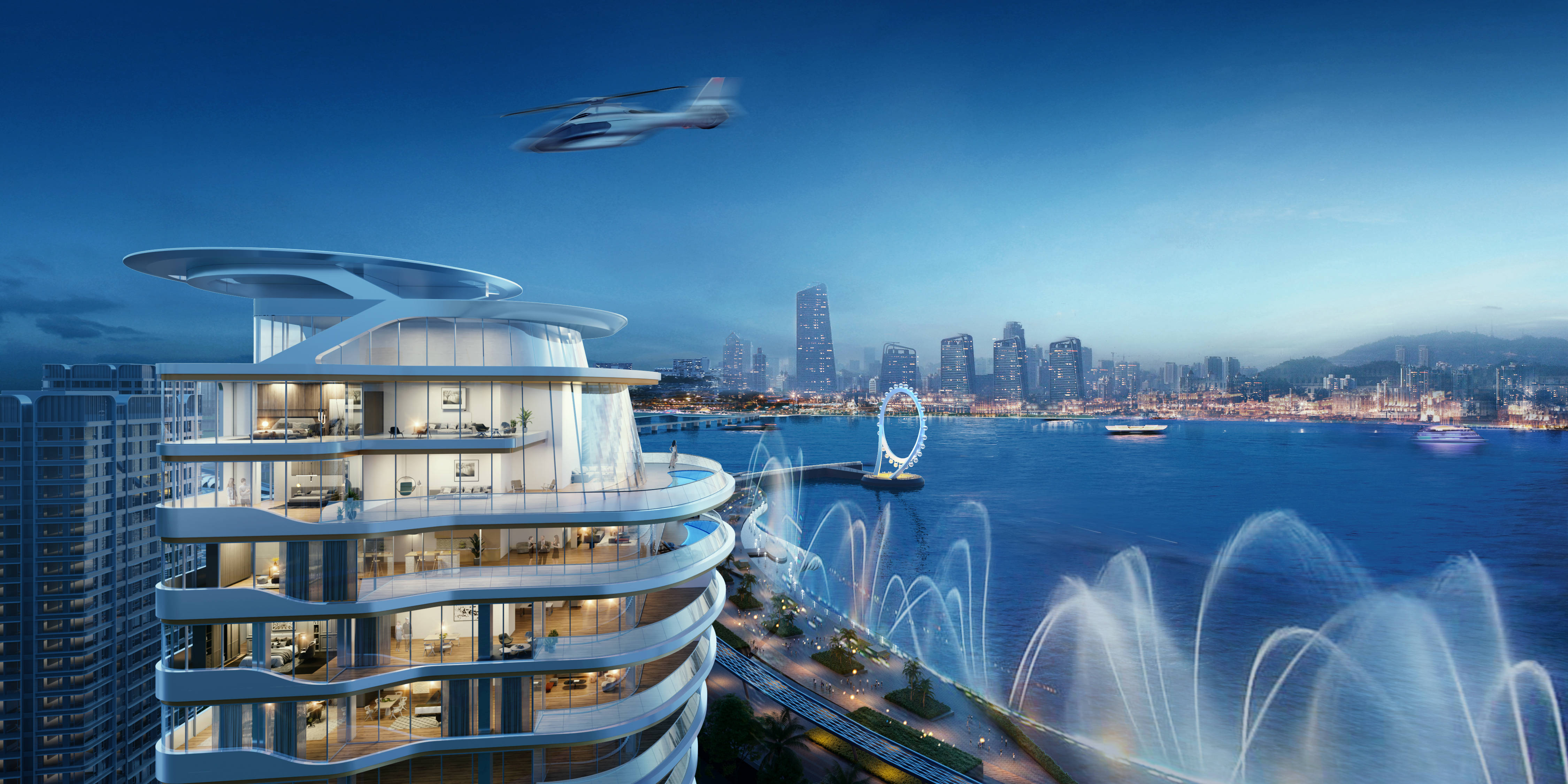 珠海世茂港珠澳口岸城在售:40-215㎡口岸烫金资产(带装修)楼盘最新