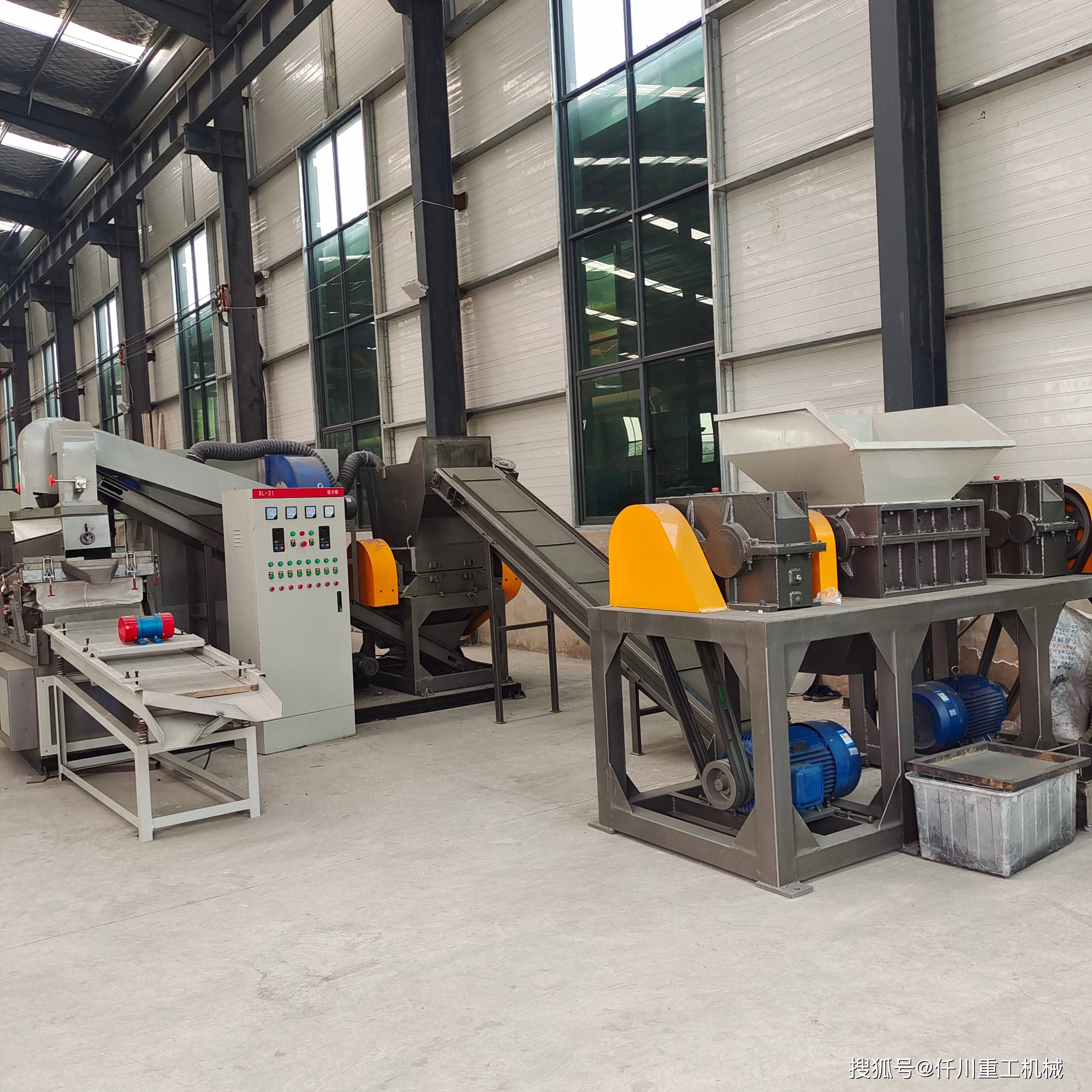 干式铜米机生产线需要破碎机粉碎机气流分选设备除尘等装置