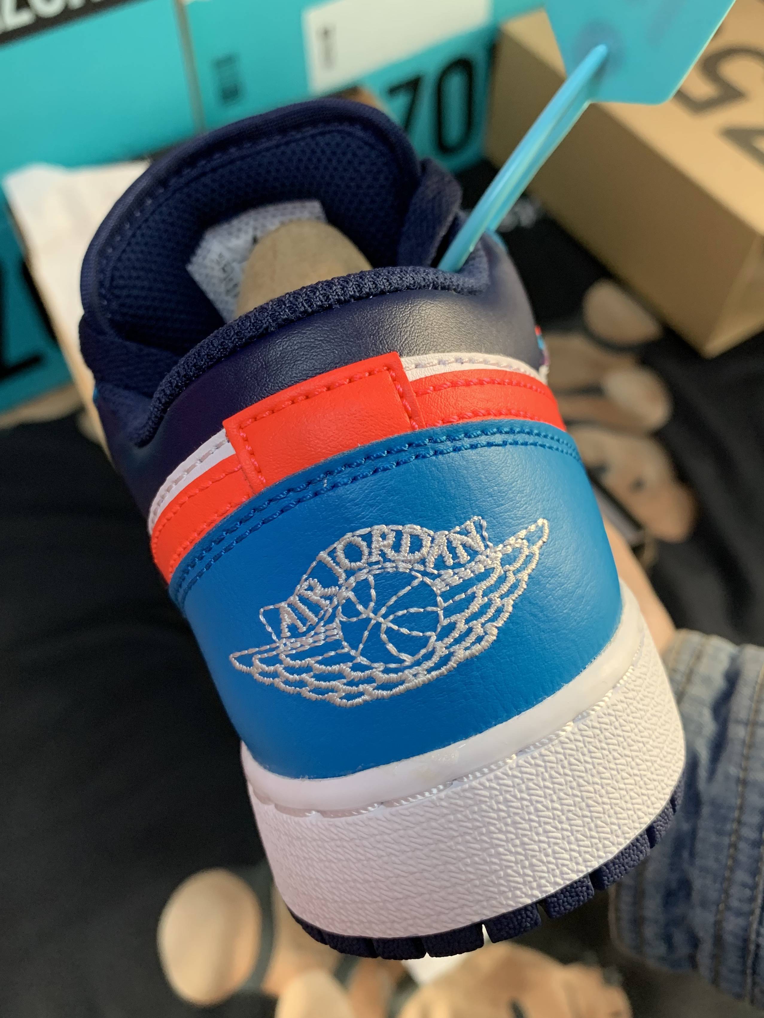 时间 新鞋开箱——Air Jordan 1 Low&quot;Game Time&quot;游戏时间（GS）蓝红白