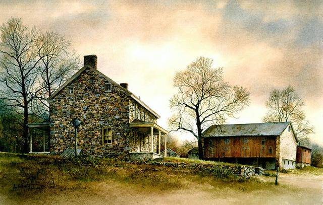 美国水彩大师ray hendershot 风景水彩作品欣赏1/16艺术名画2022-04