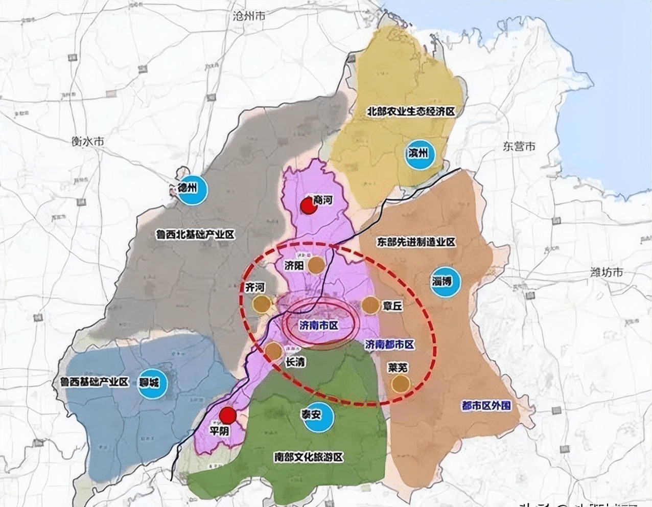 原创山东半岛城市群双圈之争济南青岛谁会率先进入国家队