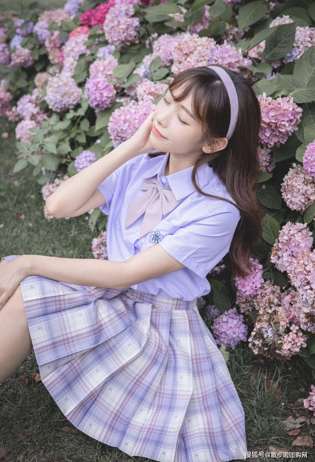 暖春花开季美美哒踏青少女系jk甜美穿搭拍几组合集