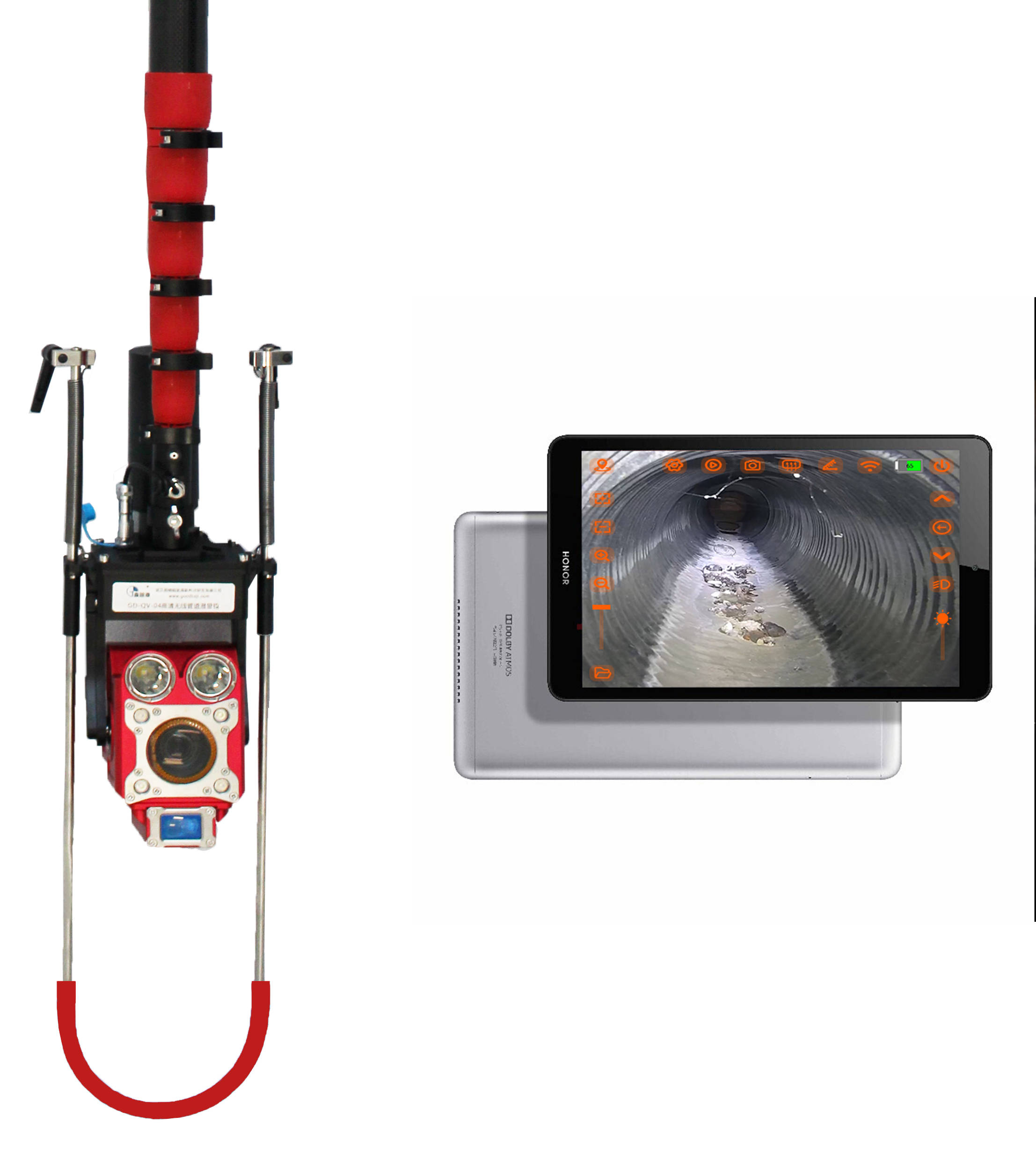 使用管道检测设备代替人工下井,人员更安全,观察更直观,这就是为什么