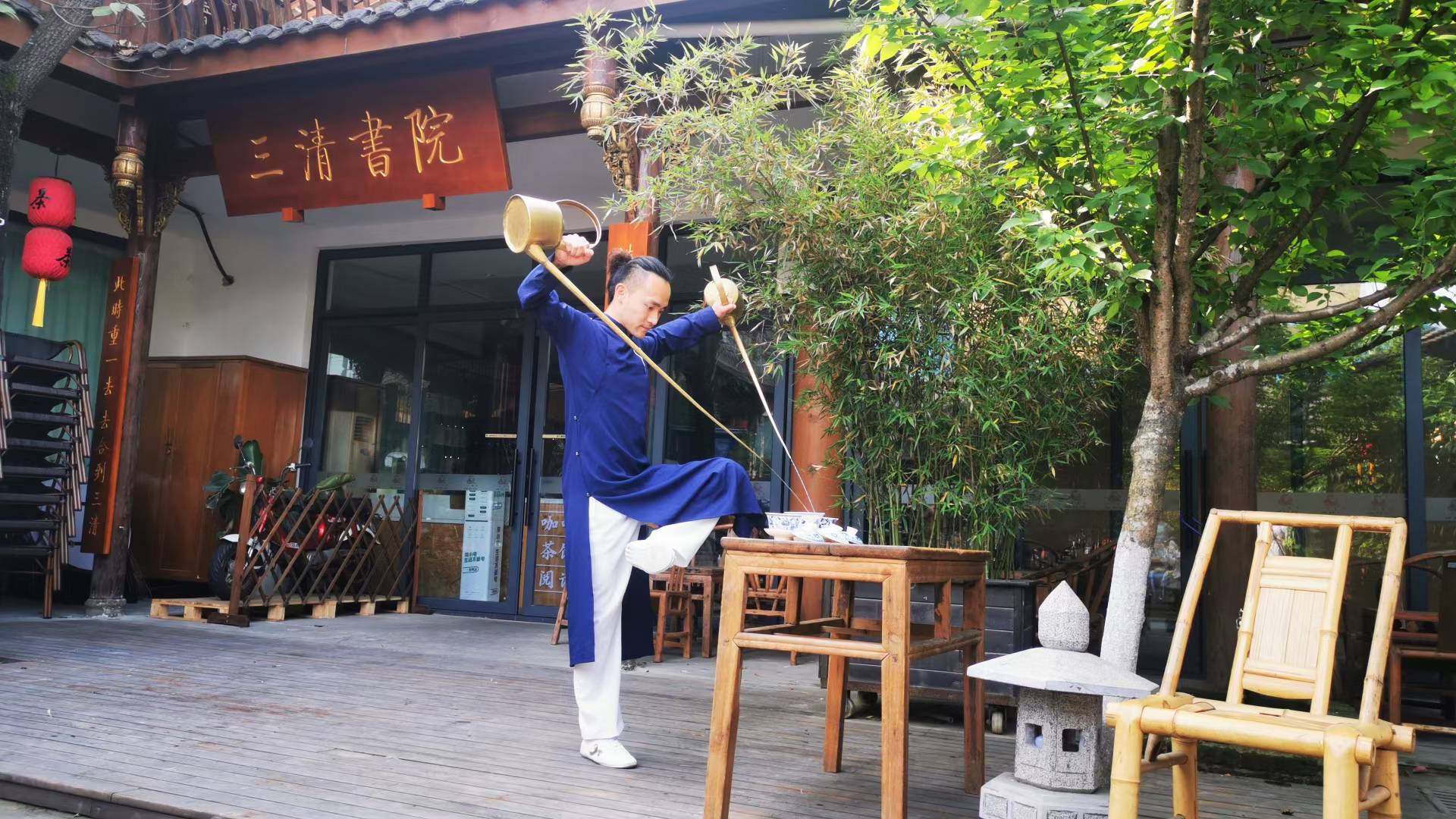 青羊非遗少年行再出发,这一站:成都茶馆_茶艺_四川_铜壶