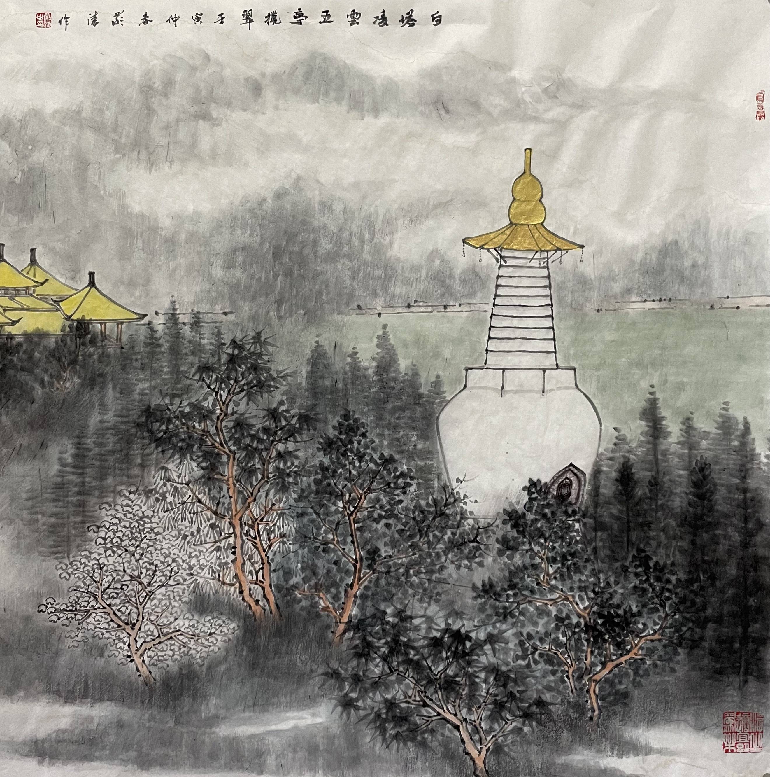 目前已创作了徐园,小金山,枯木逢春,钓鱼台,五亭桥,凫庄,白塔,二十四
