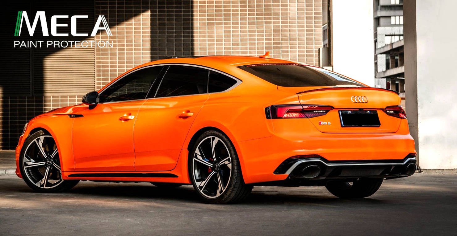 无锡改色膜颜色推荐白金烈焰橙奥迪rs5sportback案例图