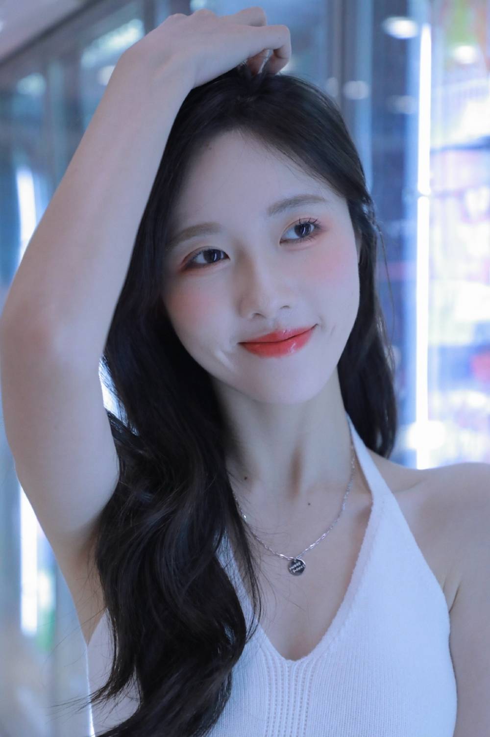 冰清玉洁梨涡允允夏天清凉穿搭