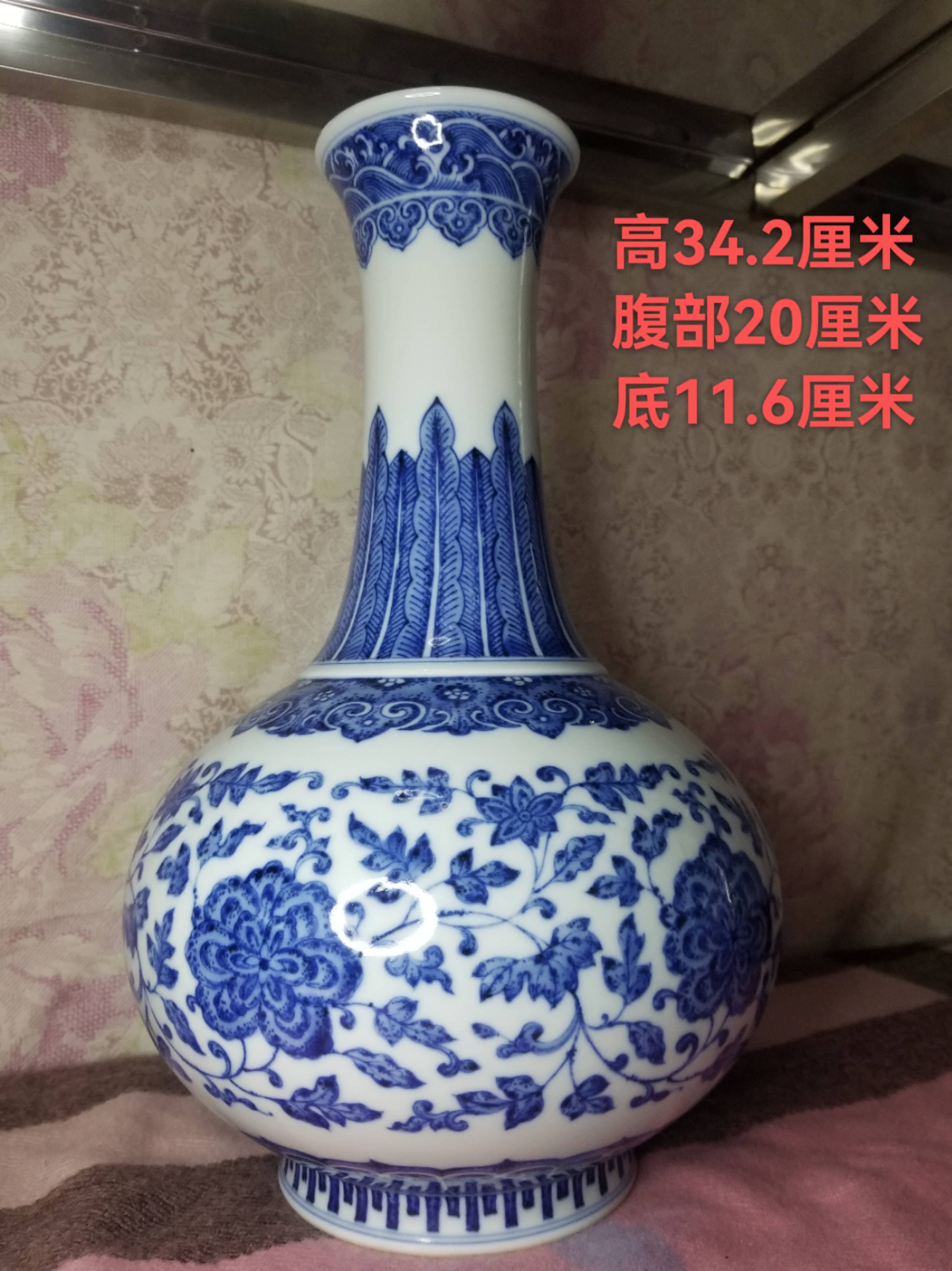 限定品国産中国陶瓷◆「清代 ◆乾隆年製 ◆青花 纏枝蓮八寶紋筆洗 一対◆ 置物 」極細工 唐物 中国美術 文房 古玩 清