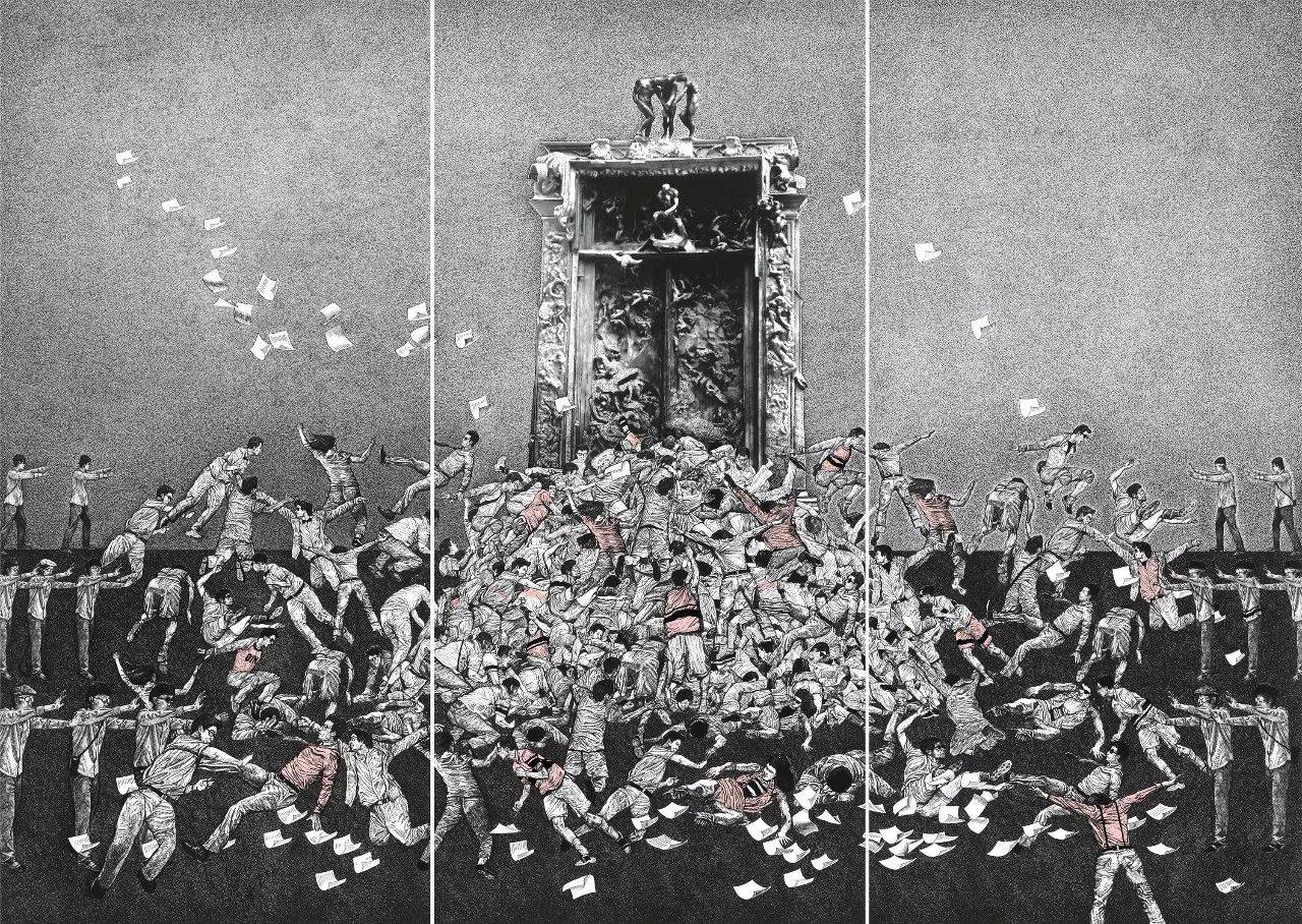 张敏杰老师版画作品