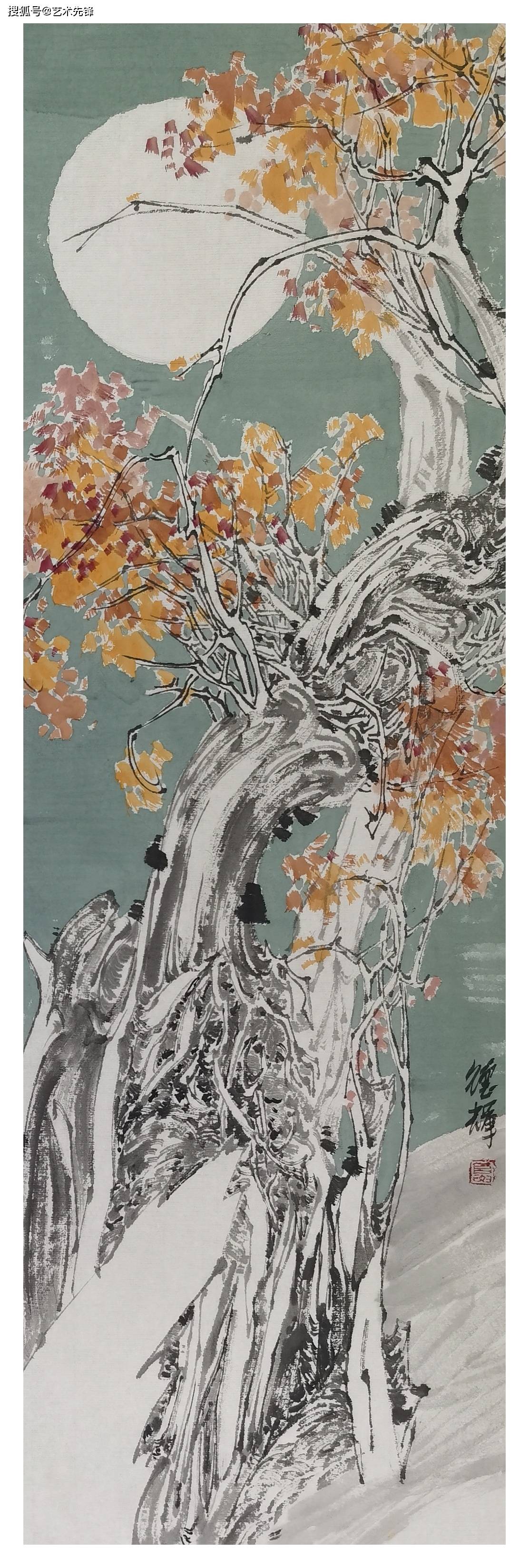 夏德辉画胡杨有笔有墨有气息有意境