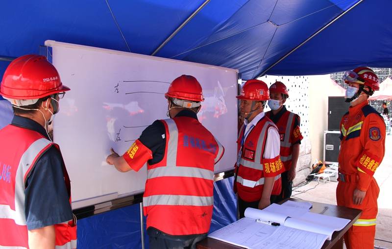 山西路桥昔榆高速安全生产月举办应急救援演练