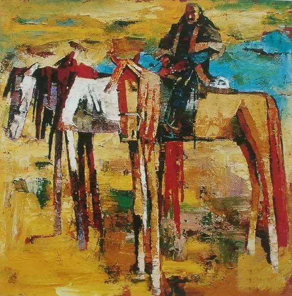 阿斯巴根油画作品