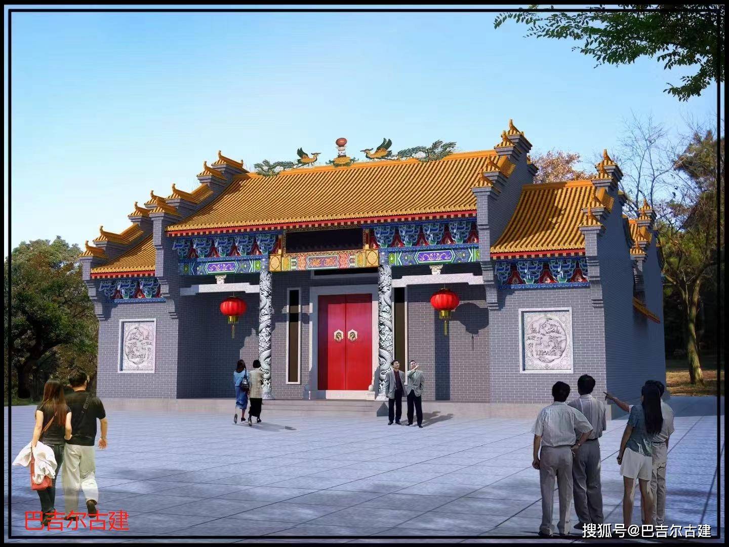 农村祠堂图片 祠堂设计图_宗祠_文俗_血缘