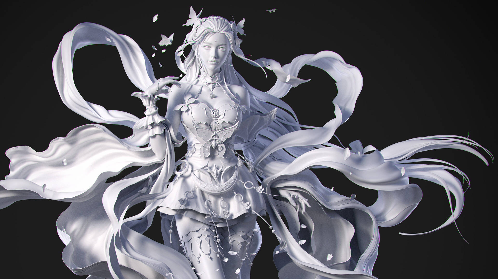 斗破苍穹女主角萧薰儿的3d建模分享是你心中的样子吗