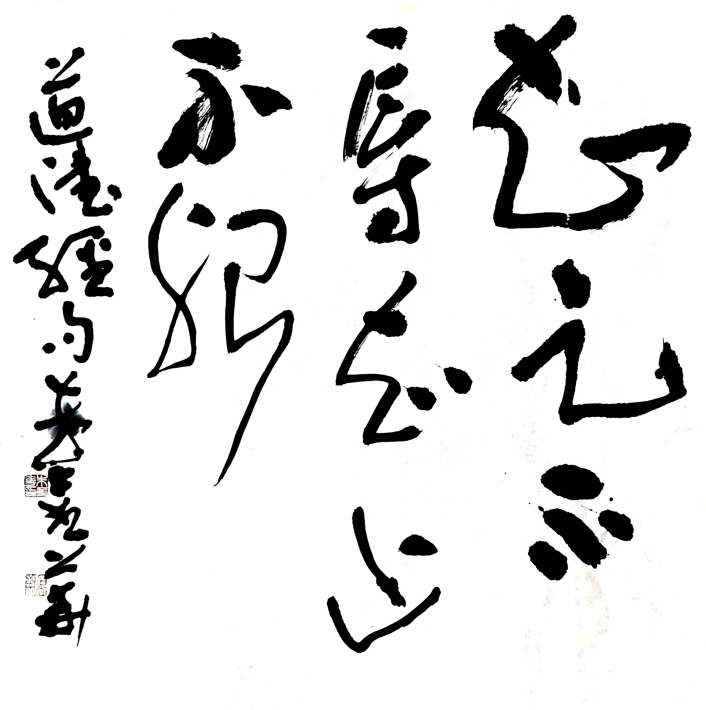 朱金华书法道德经句