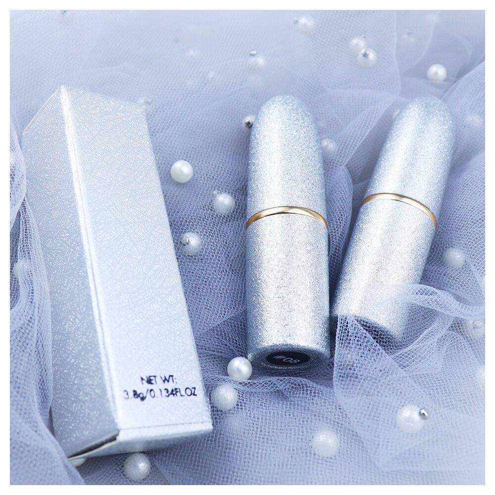 子弹头银色圆管唇膏口红加工厂madihah玛蒂哈彩妆