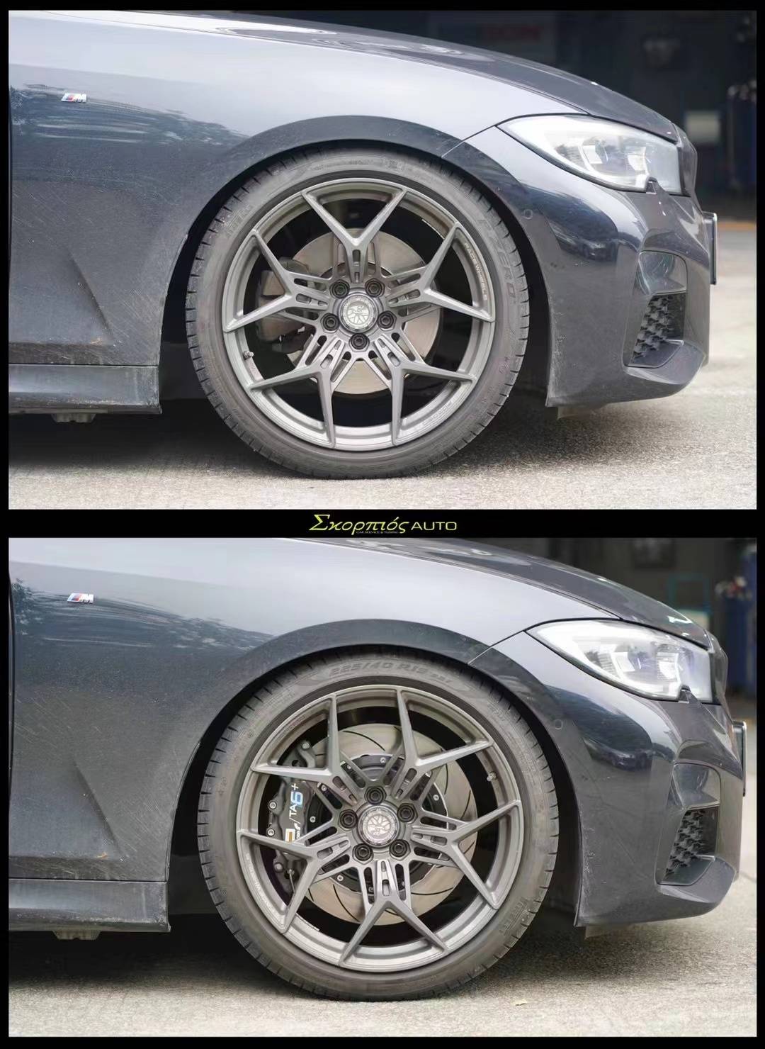 改装案例丨宝马330i升级alconta6竞技刹车套件