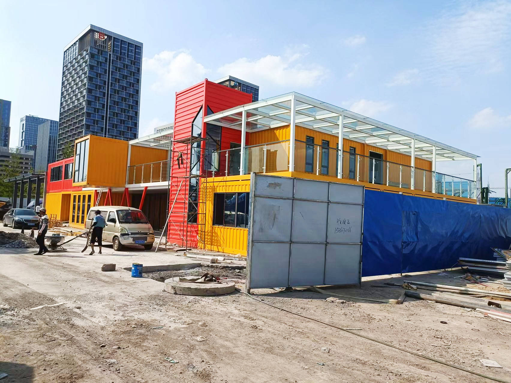 农村集装箱式活动房「南京长友智造」住人办公一体_房屋_个性化_地基