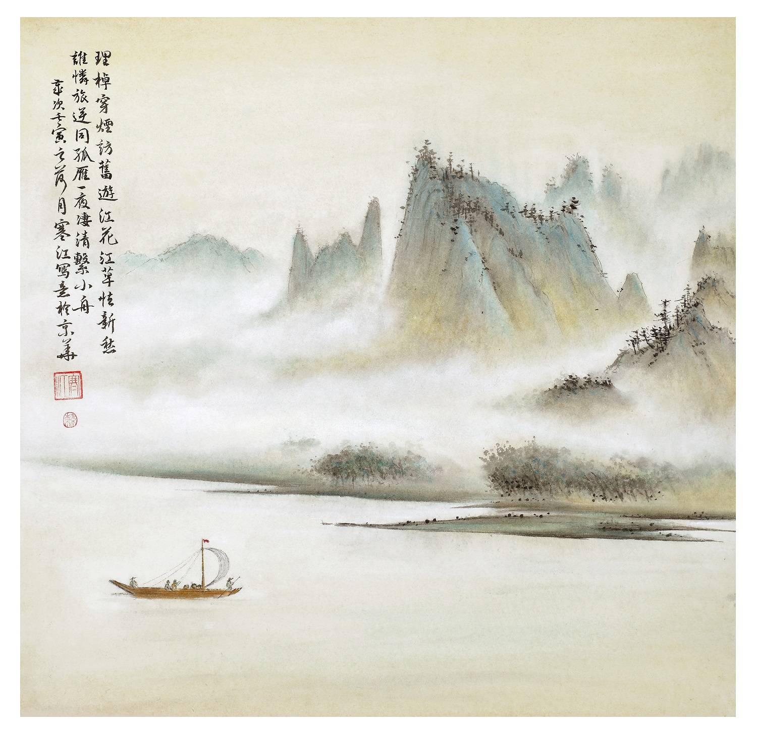 界画寒江---2022作品图册(一)_狄仁杰_工笔_颐和园