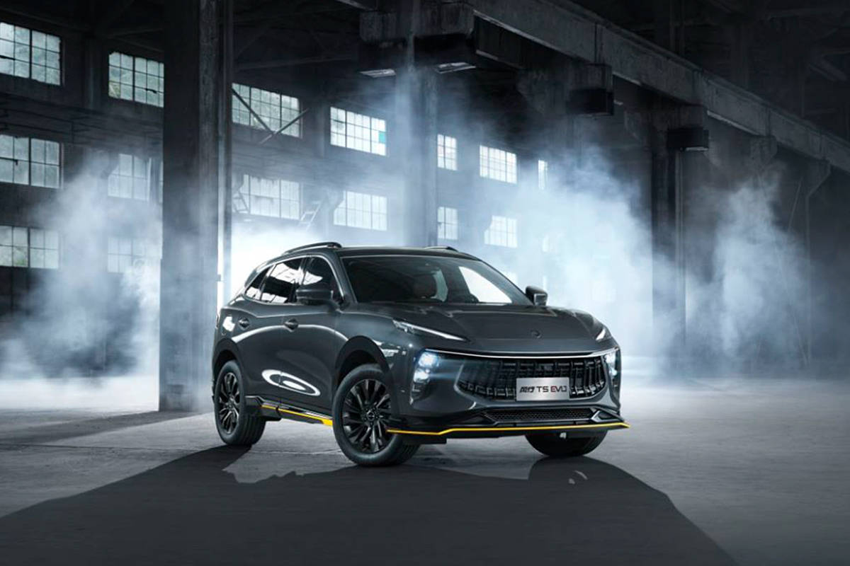 采用硬核灰车色 东风风行t5 evo热浪新车型官图发布_搜狐汽车_搜狐网