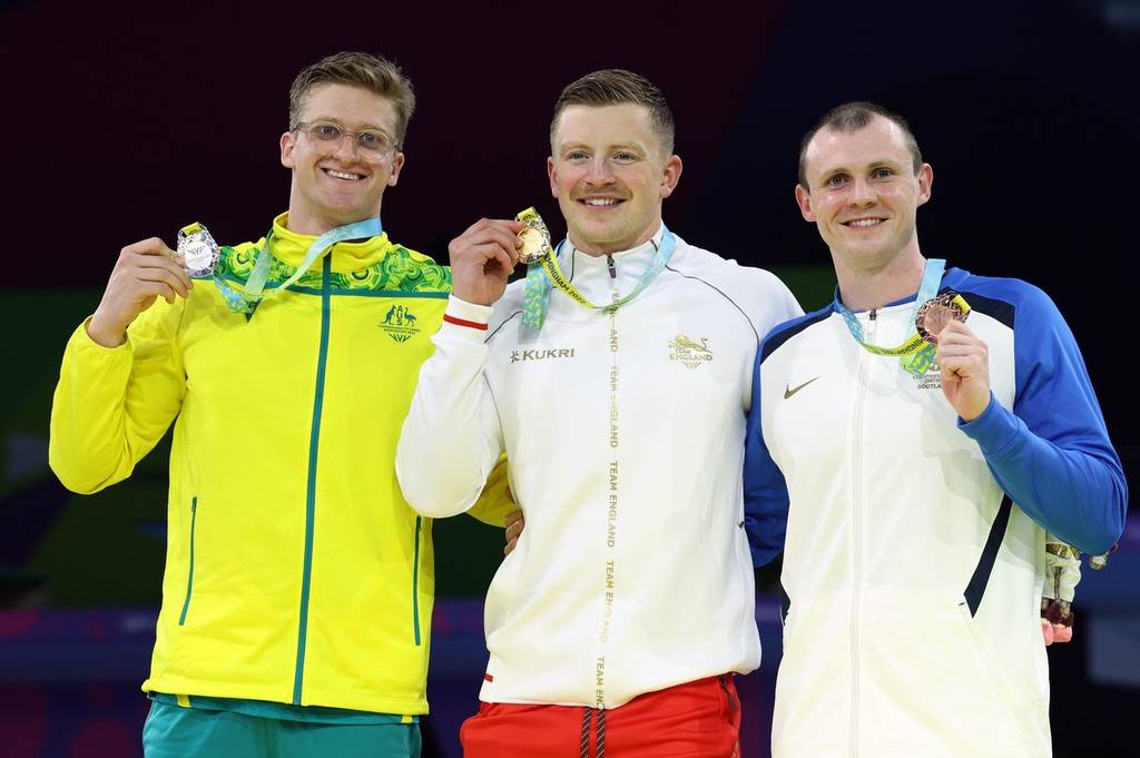 2022英联邦运动会男子50米蛙泳决赛亚当皮蒂夺冠