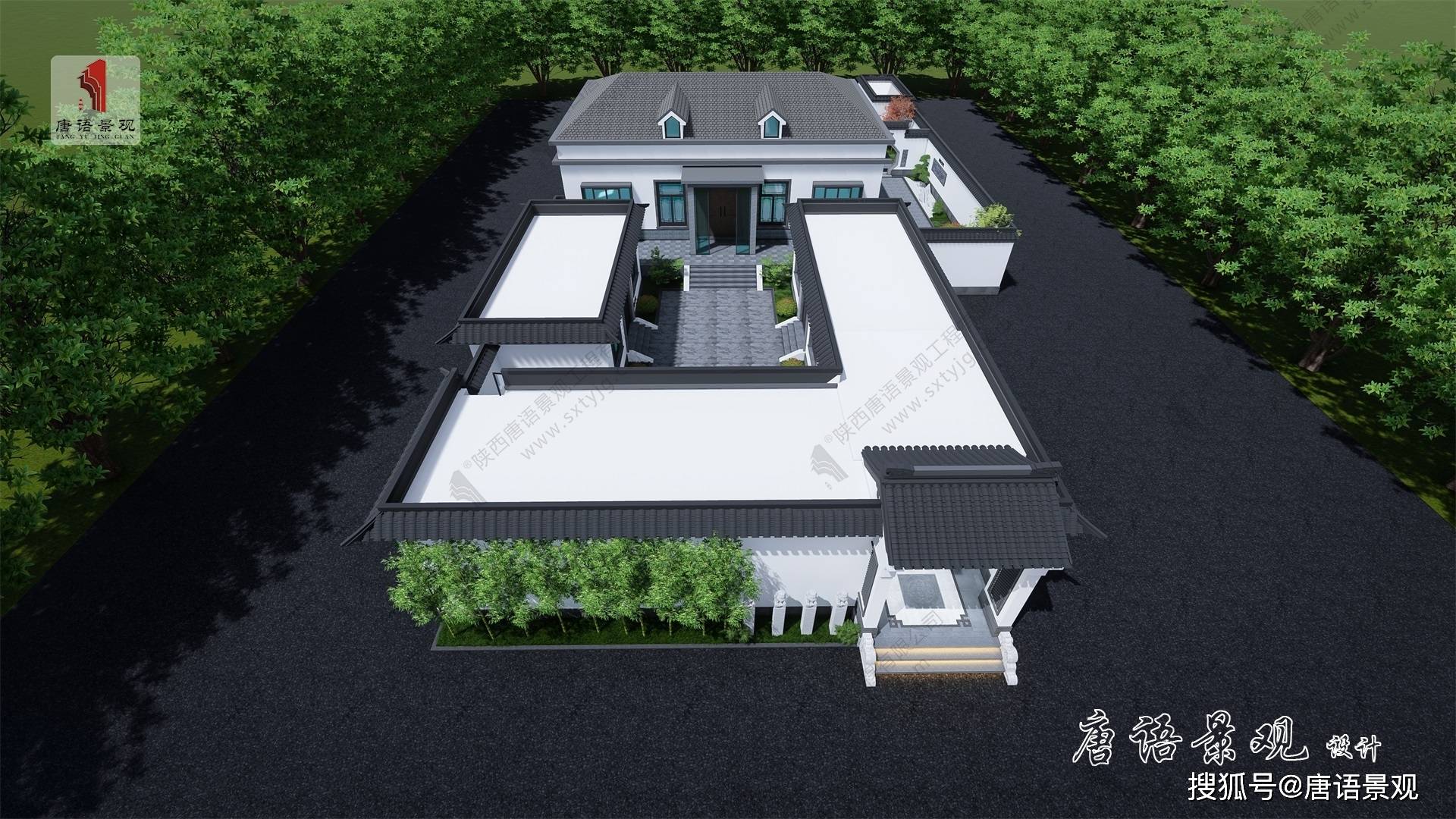 新中式庭院景观设计案例,传承中国建筑文化-搜狐大视野-搜狐新闻