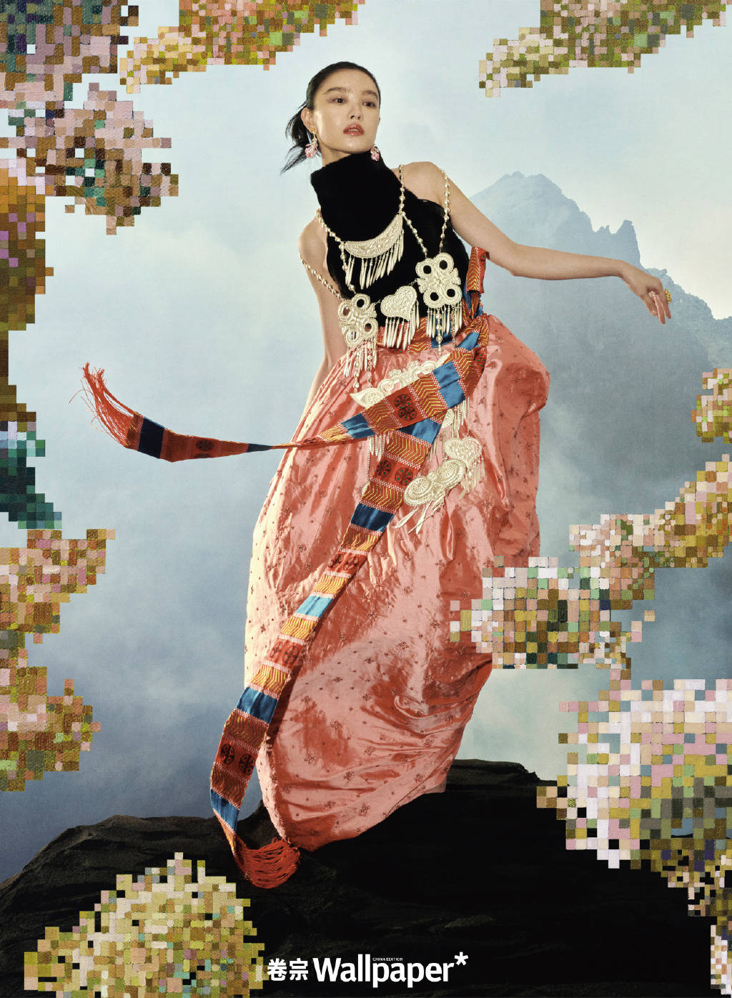 倪妮一袭粉裙宛如画中女郎 特写五官凸显美貌-搜狐大视野-搜狐新闻