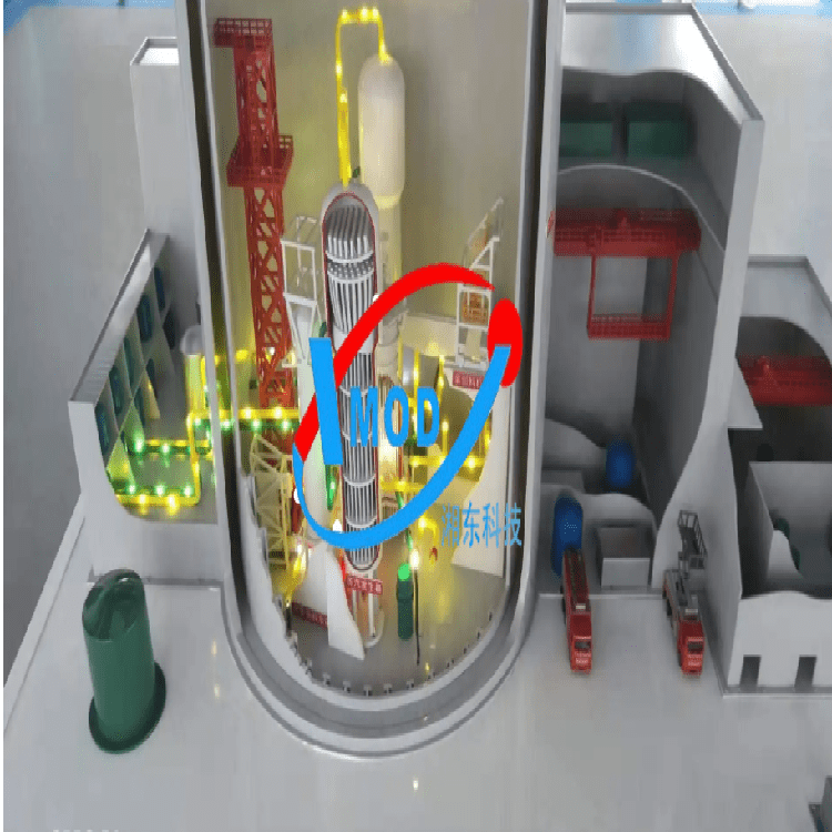 核电站模型 核能发电模型 核反应堆模型_厂房_熔融_堆芯