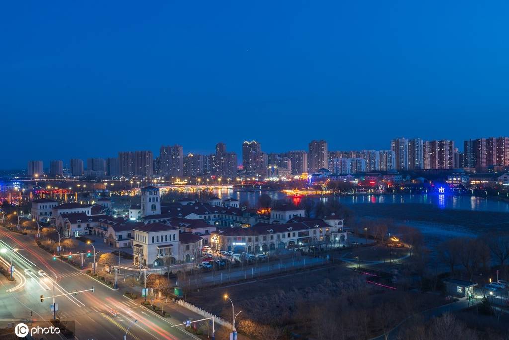 初春时节 河北唐山滦南北河夜景美_栖息地_津河_基本