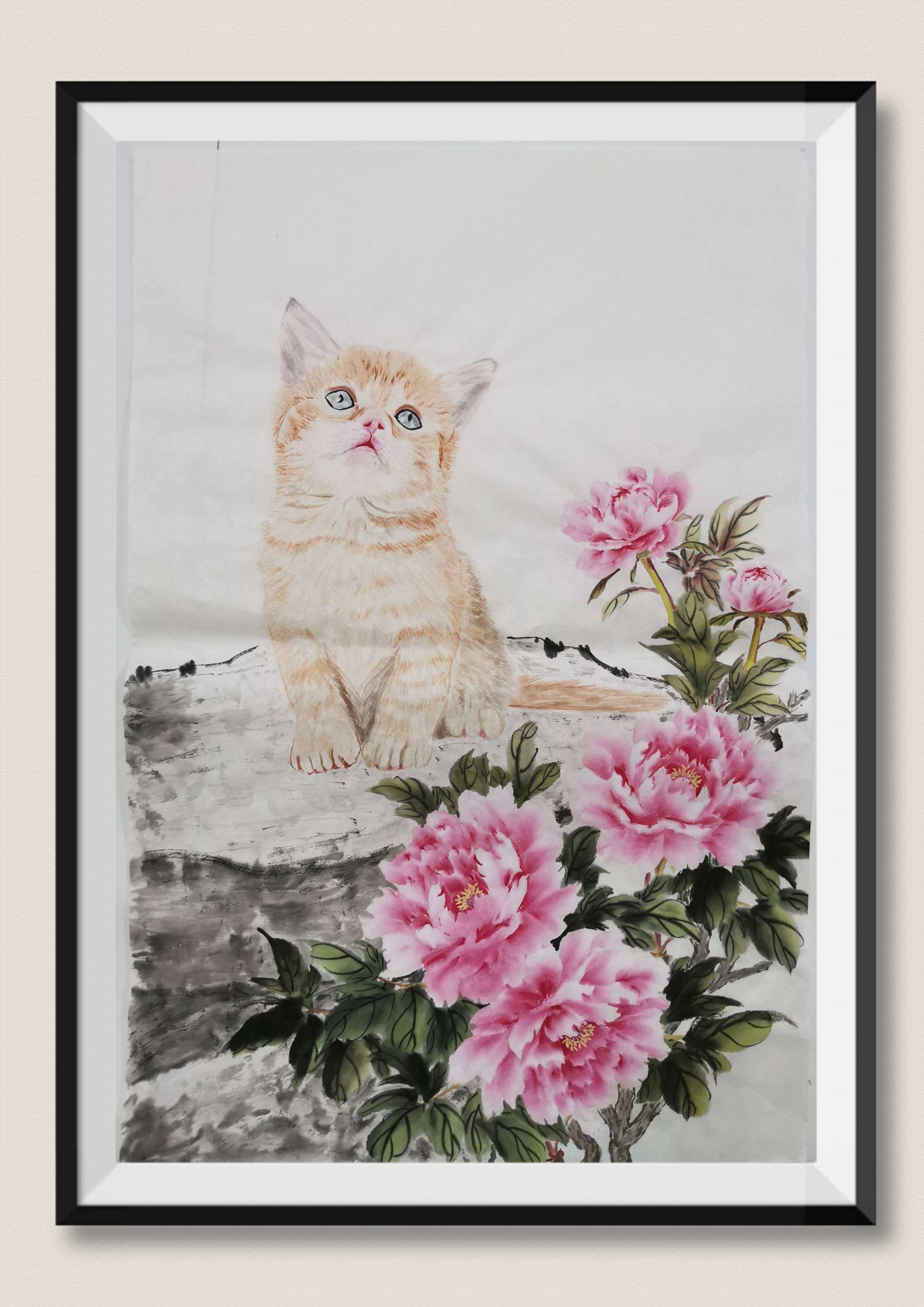 国画牡丹-小写意花鸟画-搜狐大视野-搜狐新闻