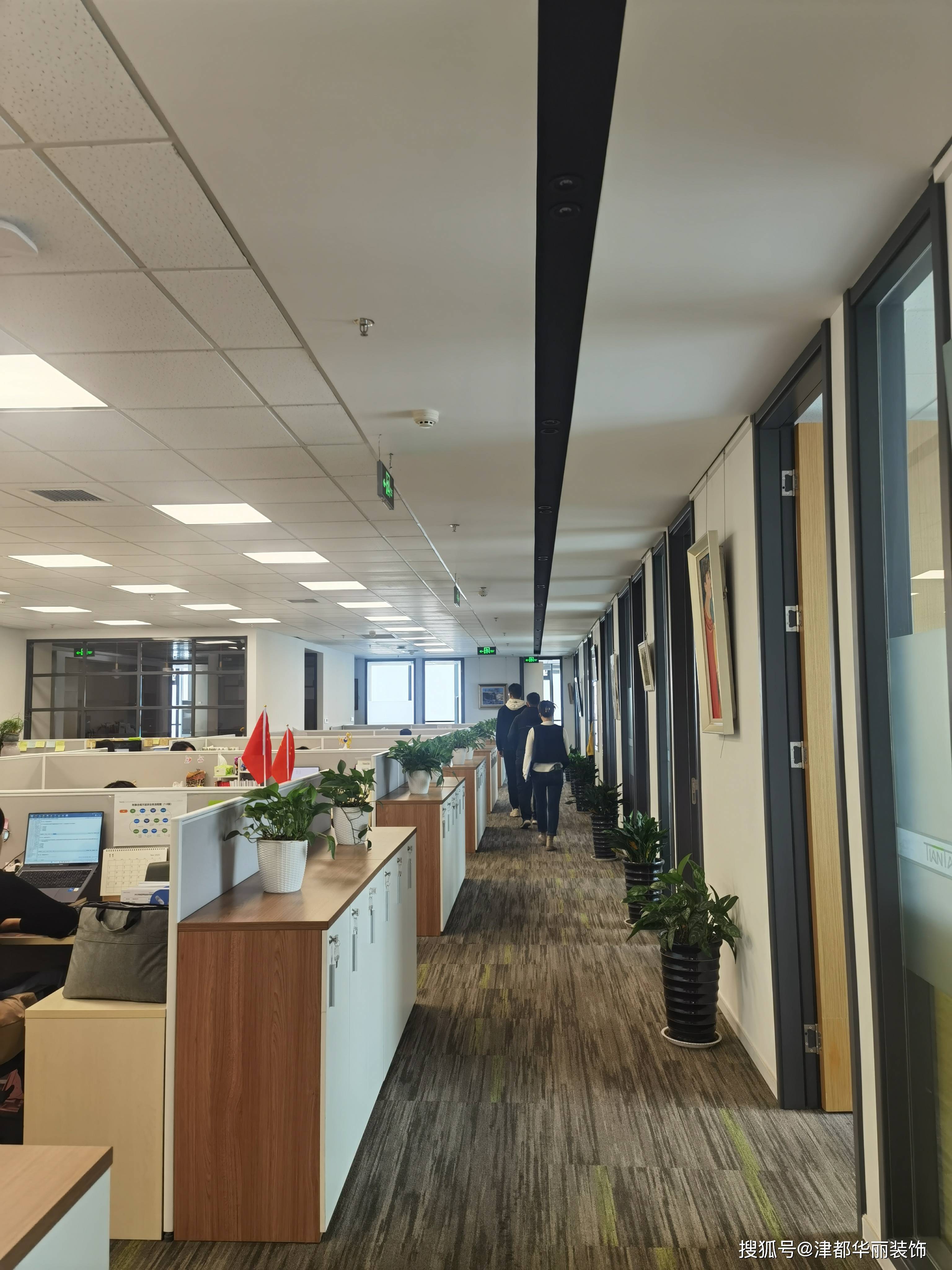 银川装修公司|津都华丽|银川天驰君泰办公室装修设计实景鉴赏_施工