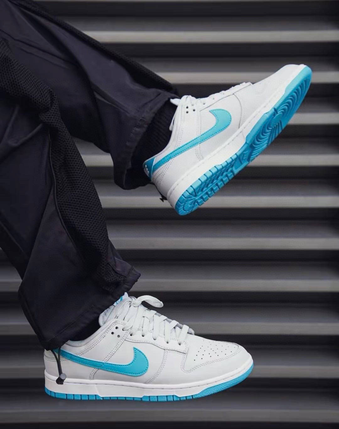 耐克灰北卡蓝 nike dunk low light blue 低帮运动板鞋