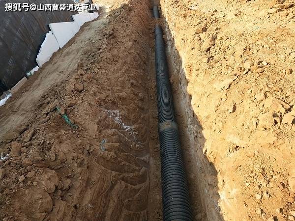 此次长治波纹管施工工地是位于长治某电厂的生活区污水管道和雨水管道
