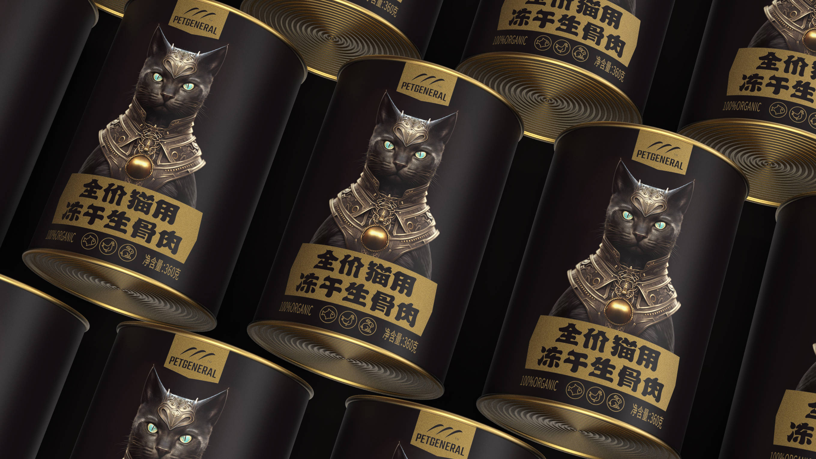petgeneral | 宠物罐头包装设计 | 原创 插画_巫七_出处