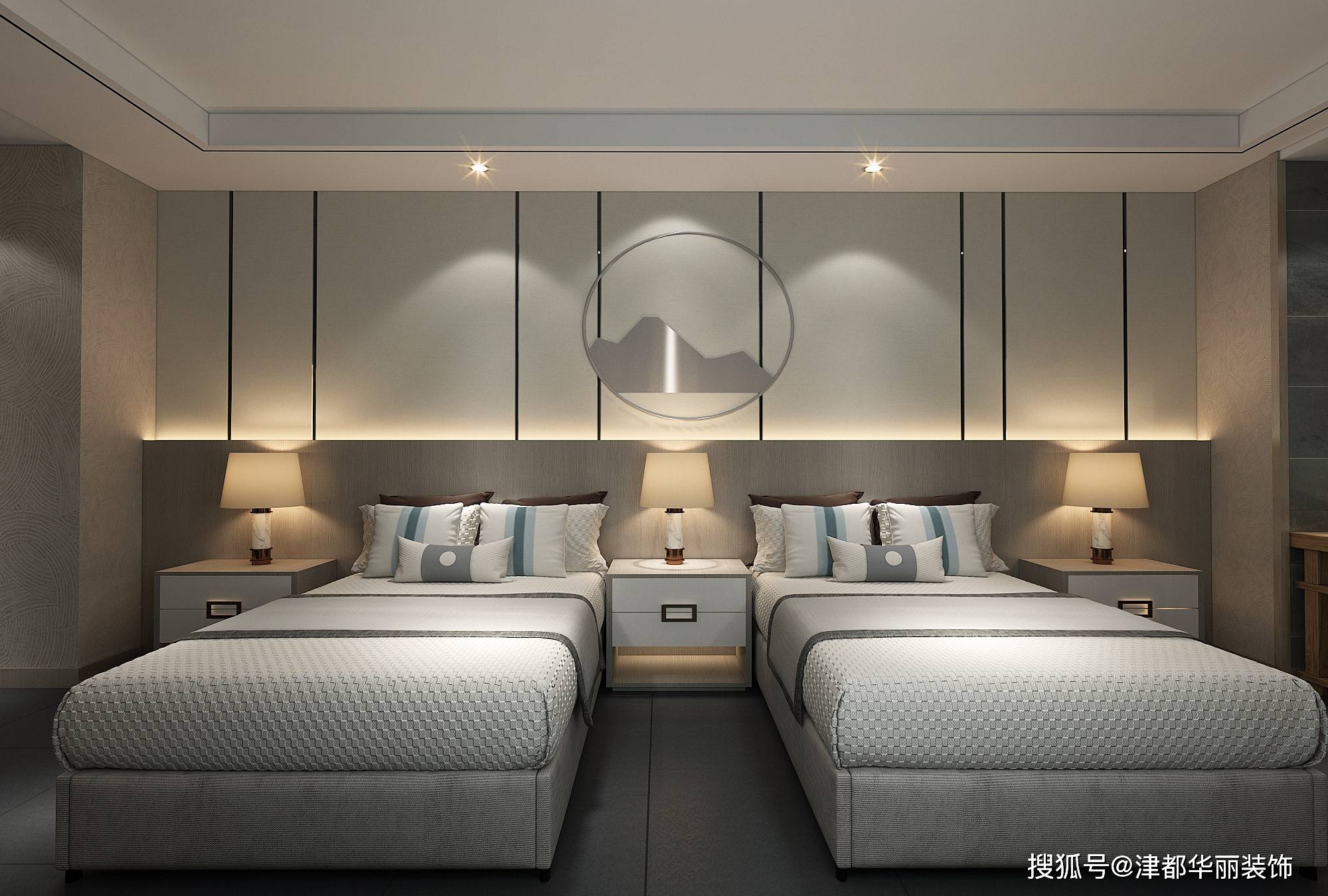 银川装修公司|津都华丽|银川金港湾足浴店装修设计方案鉴赏_包间_灯光