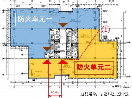 厂房每个防火分区的疏散口应合理布置